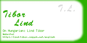tibor lind business card